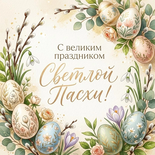 Праздничная открытка без лишнего шума